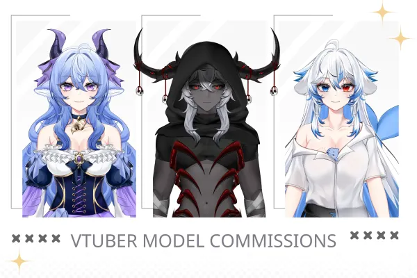 VTuber Модель | Live2D VTuber Model Art full height